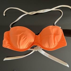 Have Faith Swimgerie bikini - orange and white top xl